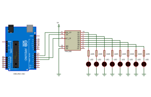 Arduino 74HC595 Shift Register kullanımı - Elektrolog.com