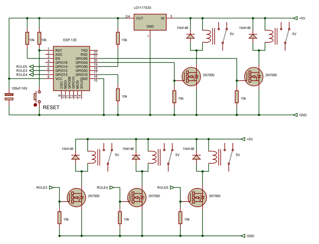 ESP-12E Wi-Fi Röle Kontrolü